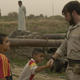 shaking hands with boy